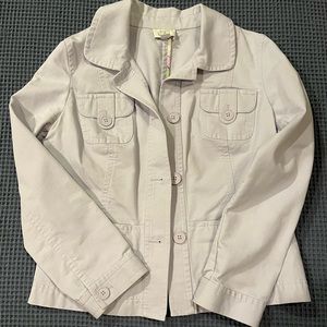 Loft lilac jacket with button detailing